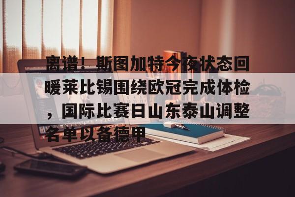 米乐登录入口-离谱！斯图加特今夜状态回暖莱比锡围绕欧冠完成体检，国际比赛日山东泰山调整名单以备德甲的简单介绍